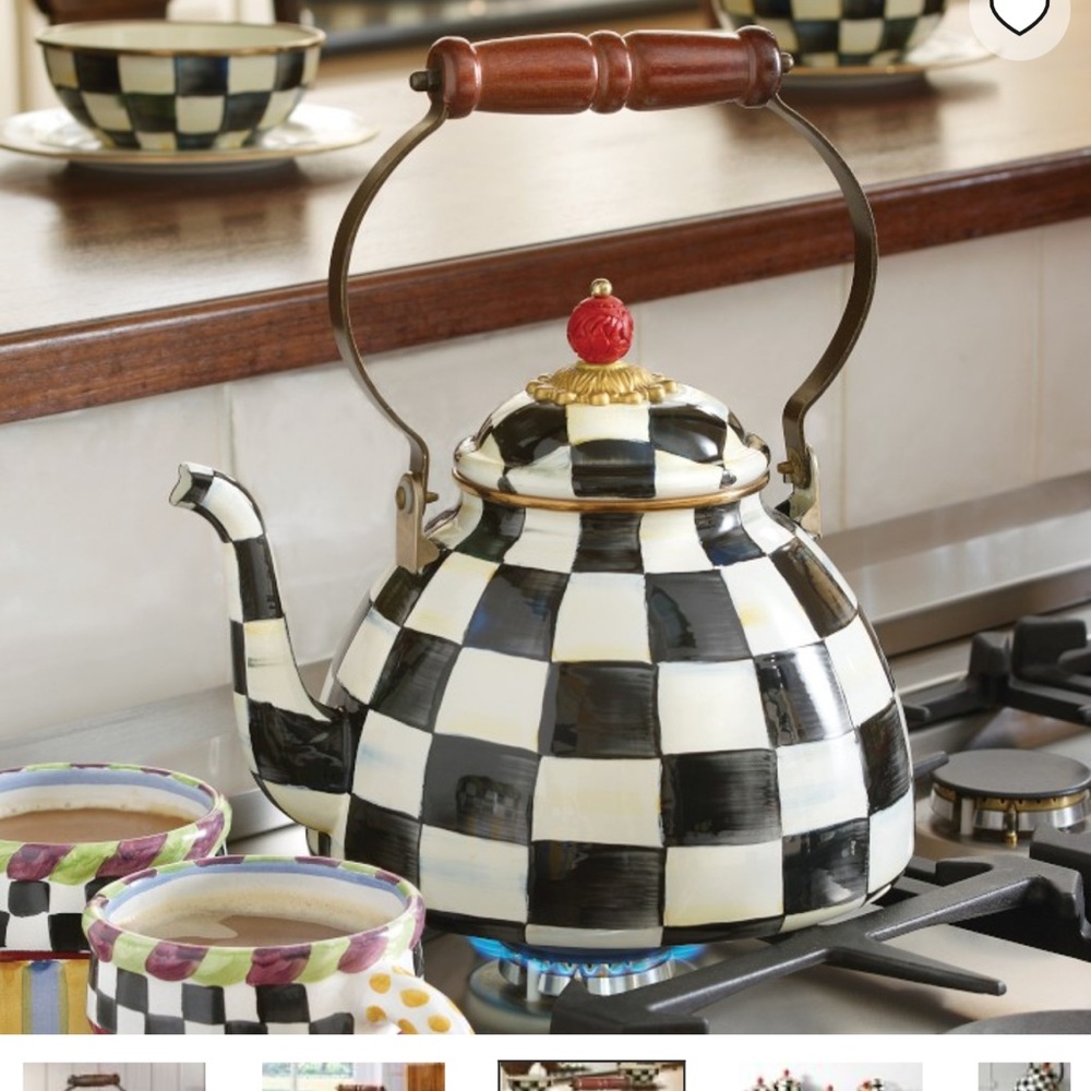 Brand new never used Mackenzie Childs teapot